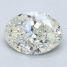 Certified GIA Oval Cut 1.50 CT Natural Mined Diamond Loose K color SI2 clarity 3280.00 per carat