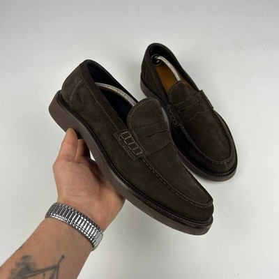 DOUCAL'S - Brown Suede Loafers - Size EU41