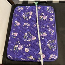 NWT Vera Bradley Laptop Sleeve WILD ROSES Purple Brand New