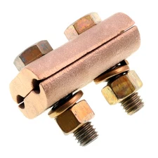 PENN-UNION GJ-3 BRONZE GROUND CLAMP CONNECTOR, FOR CU 2/0 SOL - 250MCM