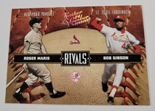 2004 Leather and Lumber Rivals Silver Bob Gibson/Roger Maris Cardinals/Yankees