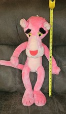 Vintage 1980 Mighty Star Pink Panther Poseable Plush