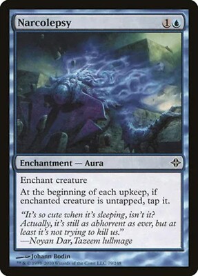 MTG 2010 NARCOLEPSY - ENCHANTMENT AURA - MAGIC GATHERING CARD