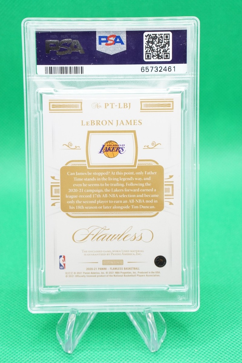 レブロン・ジェームズ　PSA 10 2020-21 Flawless Patches Gold SSP 5/10 Lebron James PSA 10