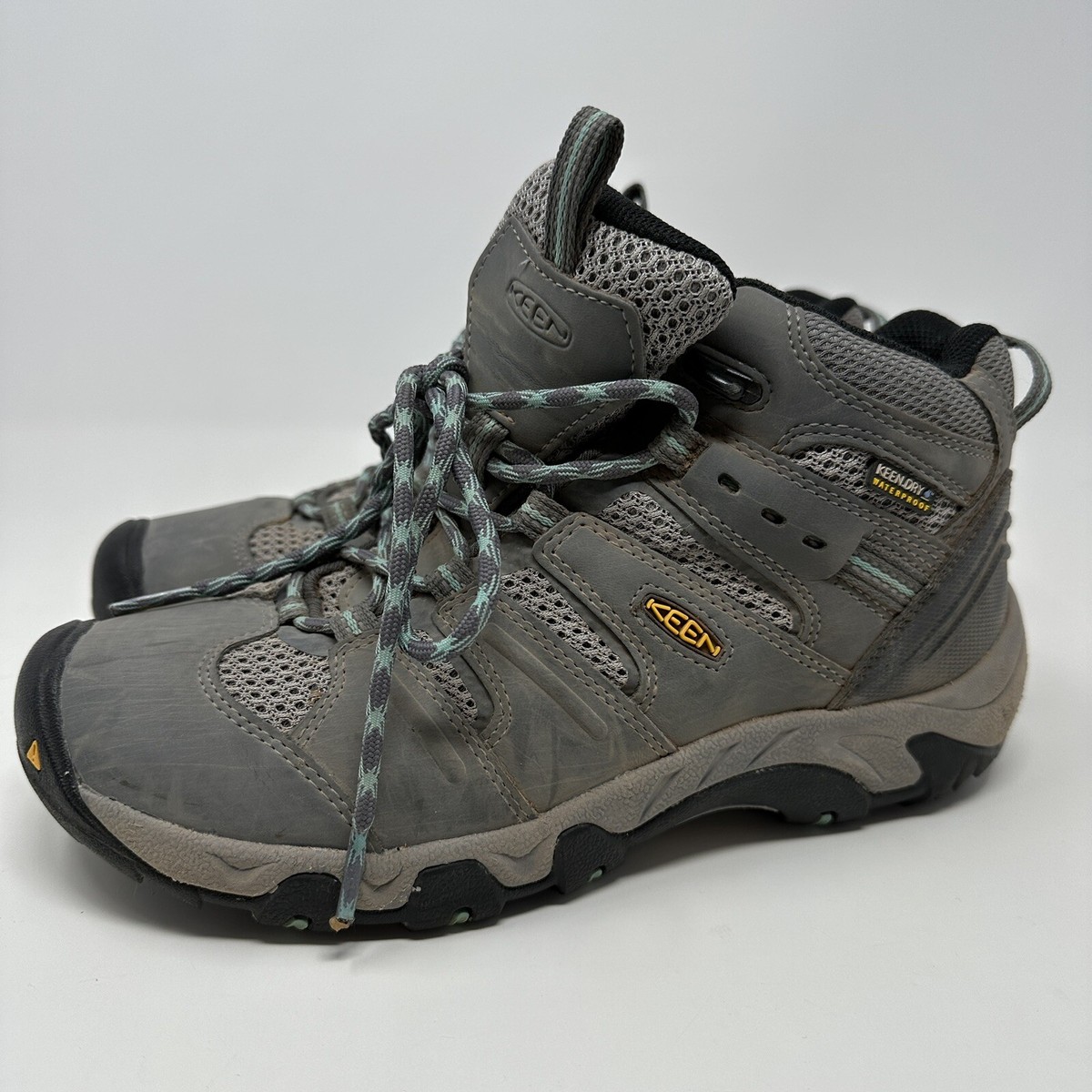 Keen Koven Mid Athletic Hiking Chukka Waterproof Shoes Womens Gray  1020212