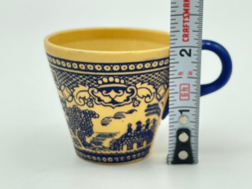 RARE Vtg MCM Banner USA Plastic Toy Dishes Tea Set Blue Willow China 11pc Lot - Picture 15 of 15