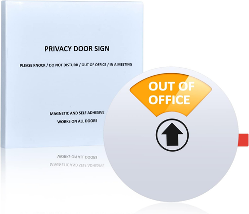 Privacy Sign,Do Not Disturb/Please Knock/Out of Office/In a Meeting Sign,Office - Picture 5 of 12