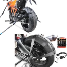 2x Rear wheel and handlebars lashing with 4x ratchet straps Set Discount Set