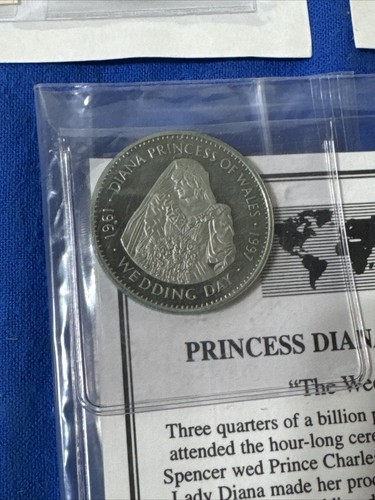 Set Of 10 - 1961-1997 Republic of Liberia $5 Coins (Diana Princess of Whales) - 第 10/12 張圖片