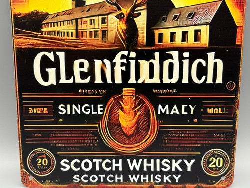 Blechschild-Whisky-Glenfiddich-Single Malt Scotch Whisky-20x30cm-Bar-Deko - Bild 4 von 5