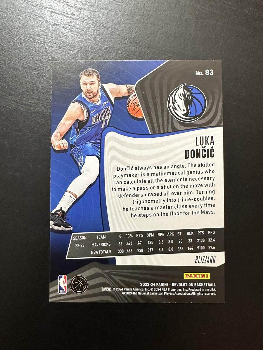 2023-24 Panini Revolution Luka Doncic #83 Blizzard Dallas