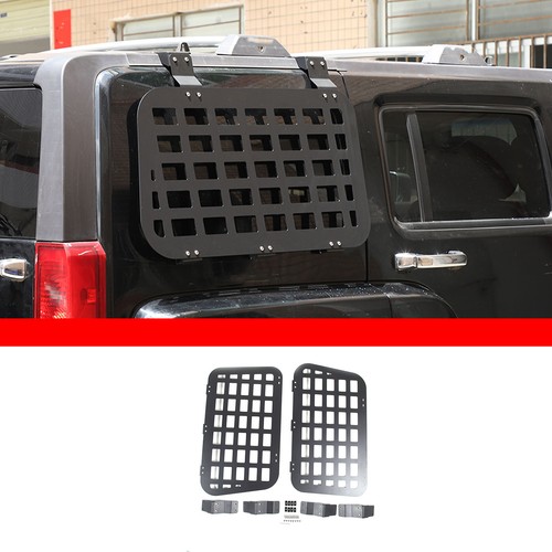 Exterior Alloy Side Window Bracket Storage Molle Shelf Kit For Hummer H3 2005-09 - Picture 17 of 23