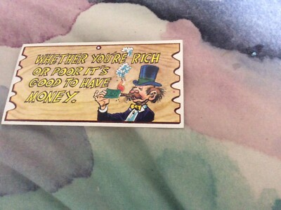 Scanlens Wacky Plak #14 Whether You re Rich Or Poor