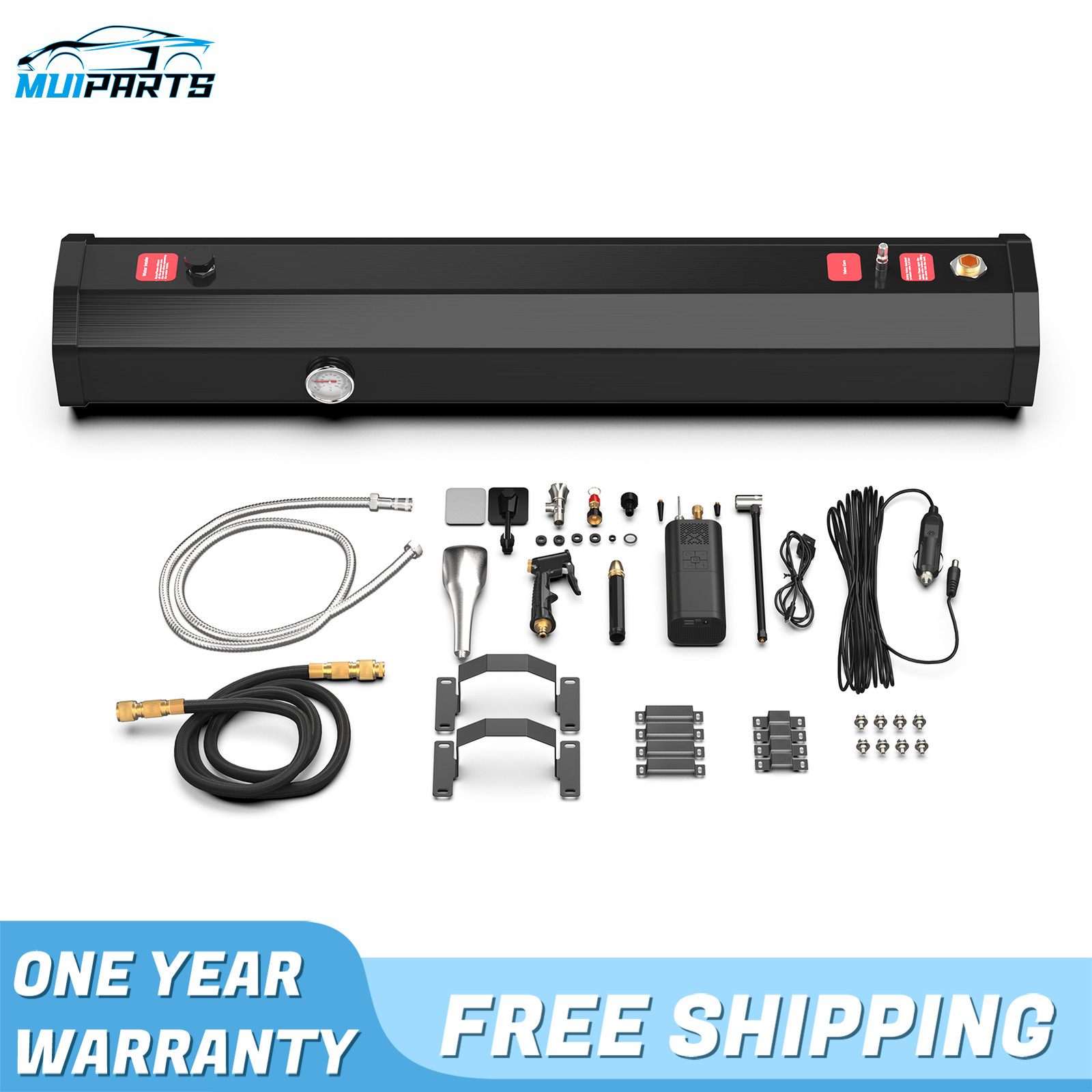 8gal 30L Water Tank W/ Temperature PVC Road Shower 304 stainless steel For Truck