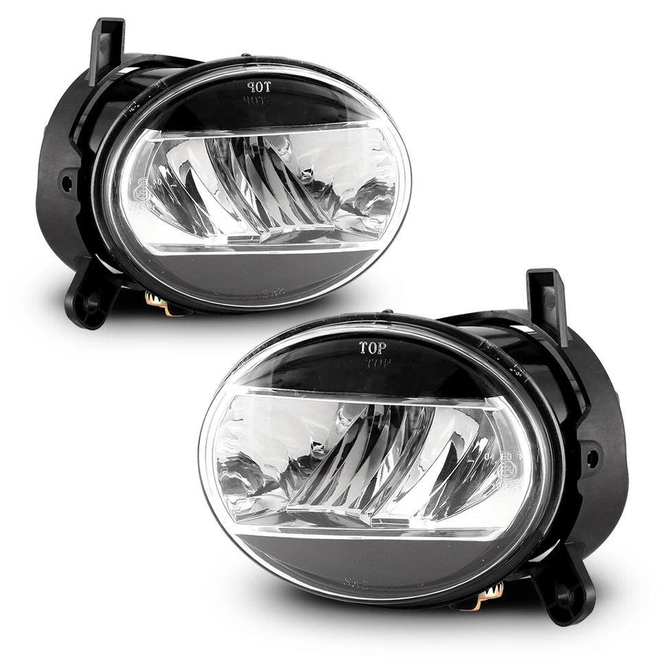 Pair LED Fog Lights for 2009-2012 Audi A4 Q5 A6 Clear Bumper Front Driving Lamp — 第 2/4 张图片