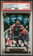 2022-23 Crown Royale David Roddy Green Crystal Die-Cut Rookie #/21 #19 PSA 9