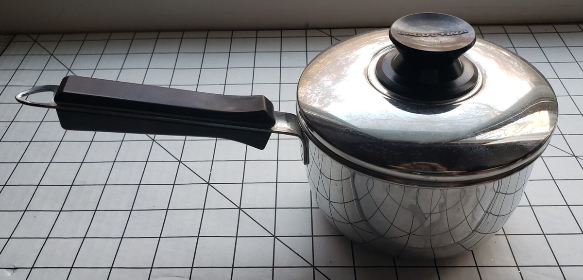 LAGOSTINA ROMA 1901 N98T STAINLESS POT PAN SAUCEPAN w/ LID, 6