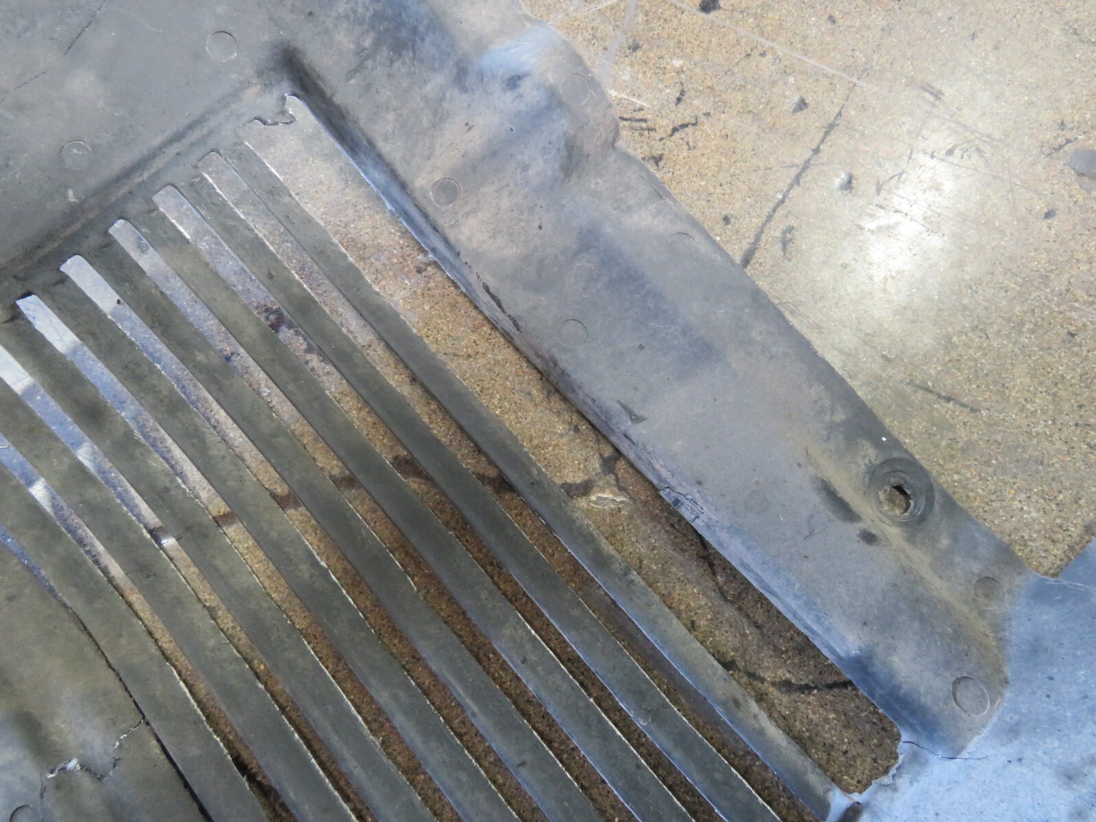 Ferrari 360, LH, Left, Front Gravel Fender Liner, Used, Cracked, P/N 65872600