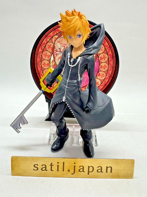 KINGDOM HEARTS　STATUE　SORA　ROXAS　cushion USED] Ichiban Kuji KINGDOM HEARTS Linking Hearts Sora Roxas