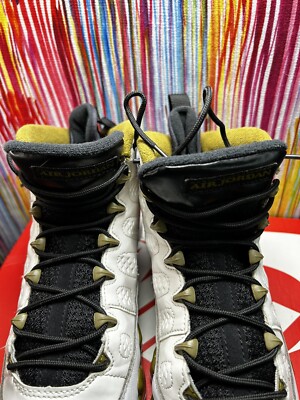Nike Air Jordan 9 Retro Statue ~ Olive Green/ White Size 7y Rare