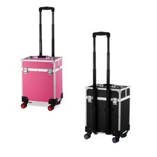 Cosmetics Case Gorilla Hair Dresser Makeup Artist Trolley Case Pink Black