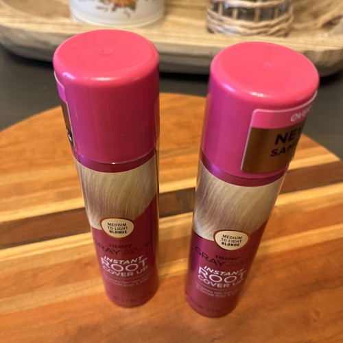 EVERPRO Gray Away - MEDIUM TO LIGHT BLONDE 2.5oz Root Cover Up - LOT OF 2. - Picture 3 of 12