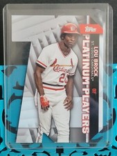 2021 Topps Platinum Players Die Cut Cardinals Lou Brock PDC68