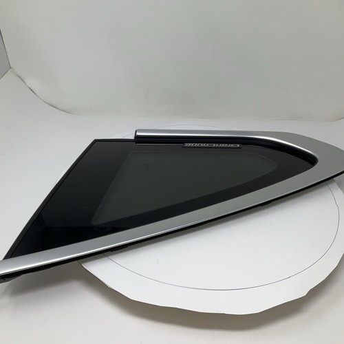 BMW 430i F36 GRAN COUPE RIGHT PASS REAR QUARTER WINDOW GLASS OEM 15-20 w/ chrome - Picture 5 of 11