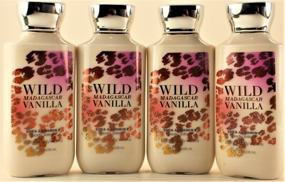 QTY 4 Bath & Body Works WILD MADAGASCAR VANILLA Body Lotion Moisturizer Cream 8z