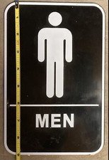 Mens Handicap Restroom Sign ADA Compliant Bathroom Door Restaurant Made in USA