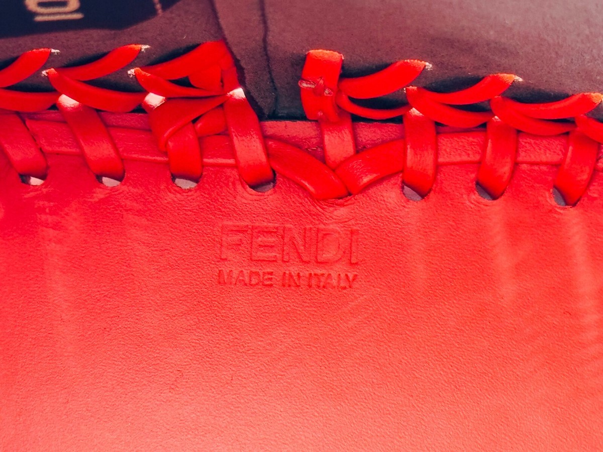 FENDI Montresor 2WAY Handbag - Red Leather Bucket Bag | eBay