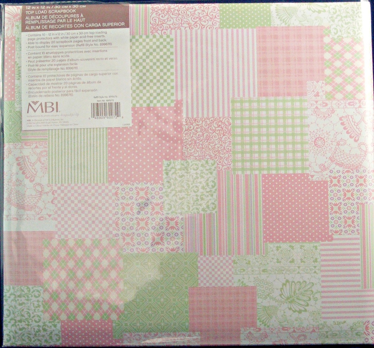 NEW MBI 12 X 12 ALBUM BABY PINK PATCHWORK 860072 992 | eBay
