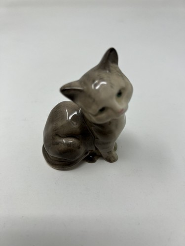 Sweet Vintage BESWICK England Porcelain tabby kitten CAT Figurine 3” - Picture 5 of 6