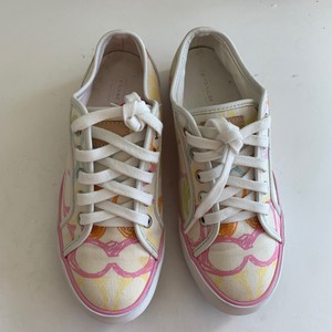 rainbow colored tennis shoes