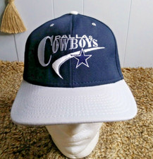 Vintage 90s Dallas Cowboys Team NFL Snapback Hat Script Embroidered USA MADE