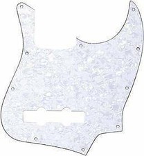 PEARL WHITE JAZZ BASS PICKGUARD GUITAR HARDWARE - BASS
