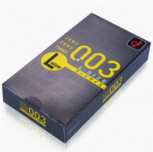 Okamoto 003 L Large Size Ultra Thin Condoms 0.03mm 10pcs, Japan Made -US Seller - Picture 2 of 8