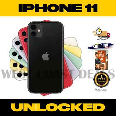 New Apple iPhone 11 - 64GB - Factory Unlocked T-Mobile AT&T Verizon Smartphone