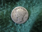 1919 United States Mercury Dime - 90% Silver 10 Cents Coin  Nice Type Coin