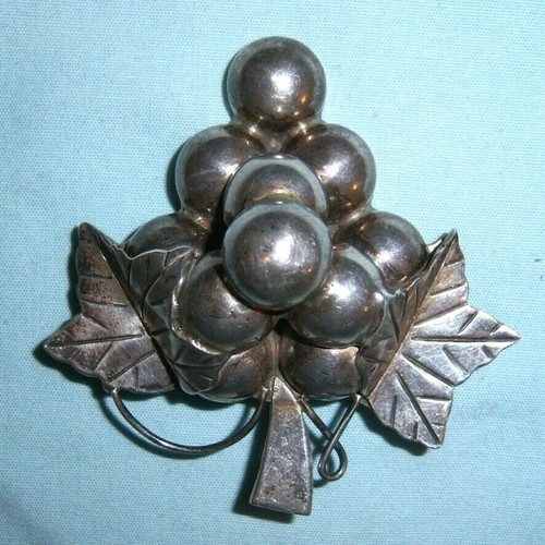 Spilla vintage Taxco argento sterling modernista firmata Messico TG-108 - Foto 4 di 7