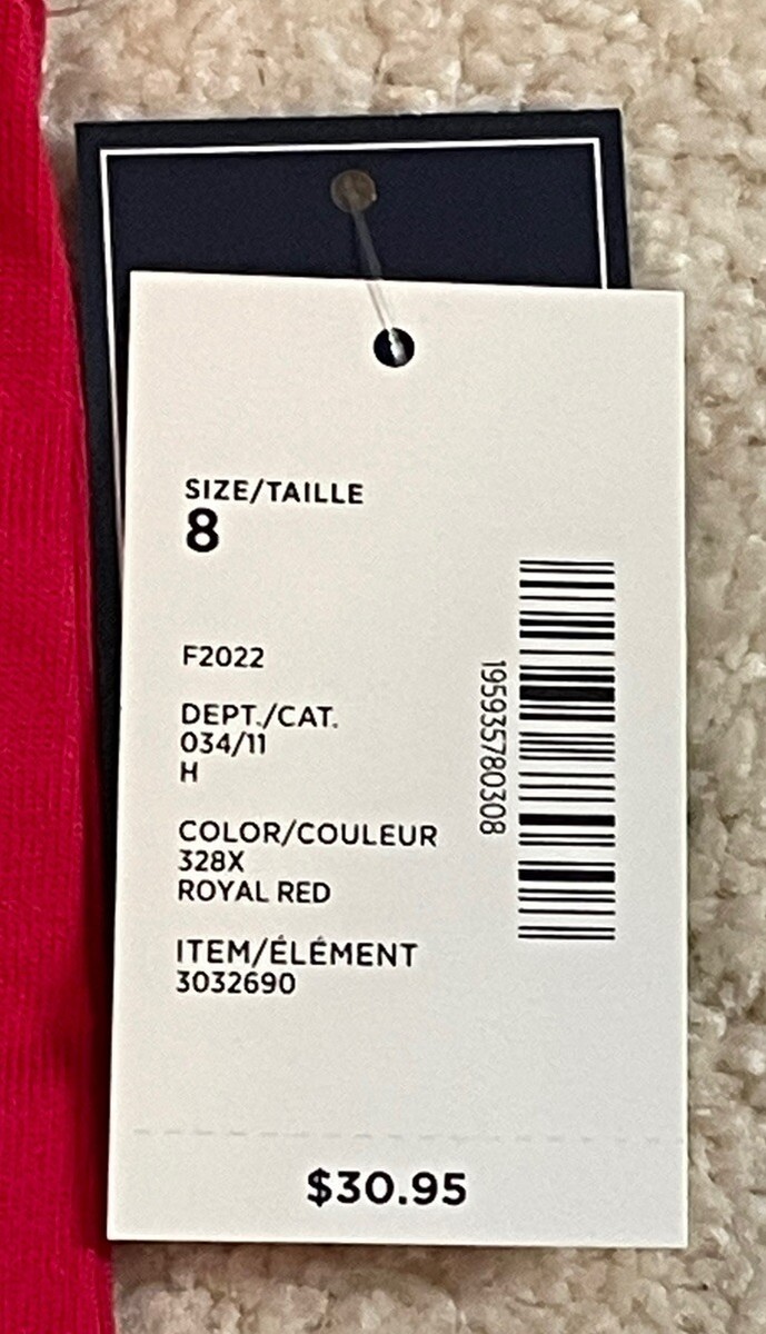 Pantalon rouge gymboree fille taille 12 neuf avec étiquette