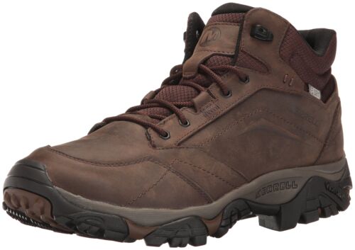 Merrell Men's Moab Adventure Mid Wp Hiking Boot 7 Dark Earth - Picture 1 of 8