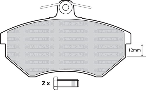 OEM SPEC FRONT AND REAR DISCS PADS FOR VOLKSWAGEN VENTO 2.0 1992-97 OPT2 - Picture 2 of 8