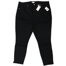 Good American GOOD WAIST SKINNY CROPPED JEANS GWCSS001T Size 22 Inseam 26"