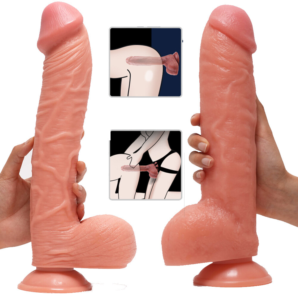 RIESEN Dildo Realistischer Dong Dicker Penis Saugnapf Anal G-Punkt Sexspielzeug