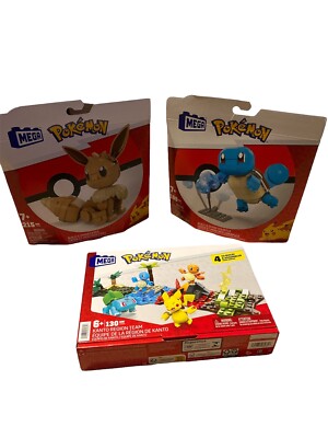 Mega Construx Pokmon Bundle Build & Show Squirtle & Eevee Construction Set