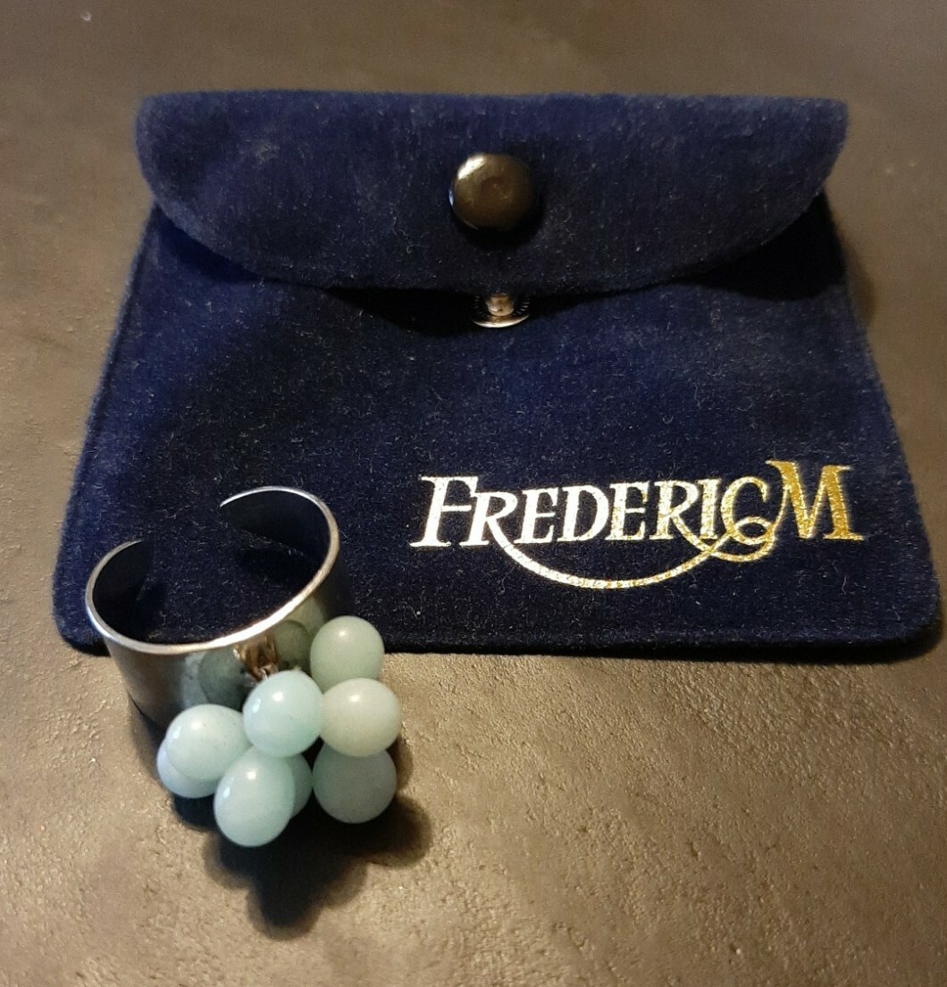 Ring Mit Perlen, türkis, silber, Frederic M, Neu