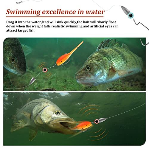 Fishing Ready Texas Rigs for Bass Fishing Leaders SINKER 1/6 oz 1/0