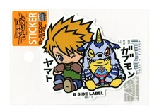 DIGIMON Sticker Matt & Gabumon B-SIDE LABEL Japan Exclusive WATERPROOF
