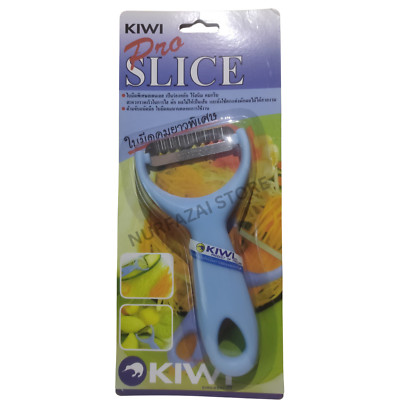 Kiwi Pro Slice Thai Stainless Papaya Zigzag Wavy Peeler Slicer Fruit Salad